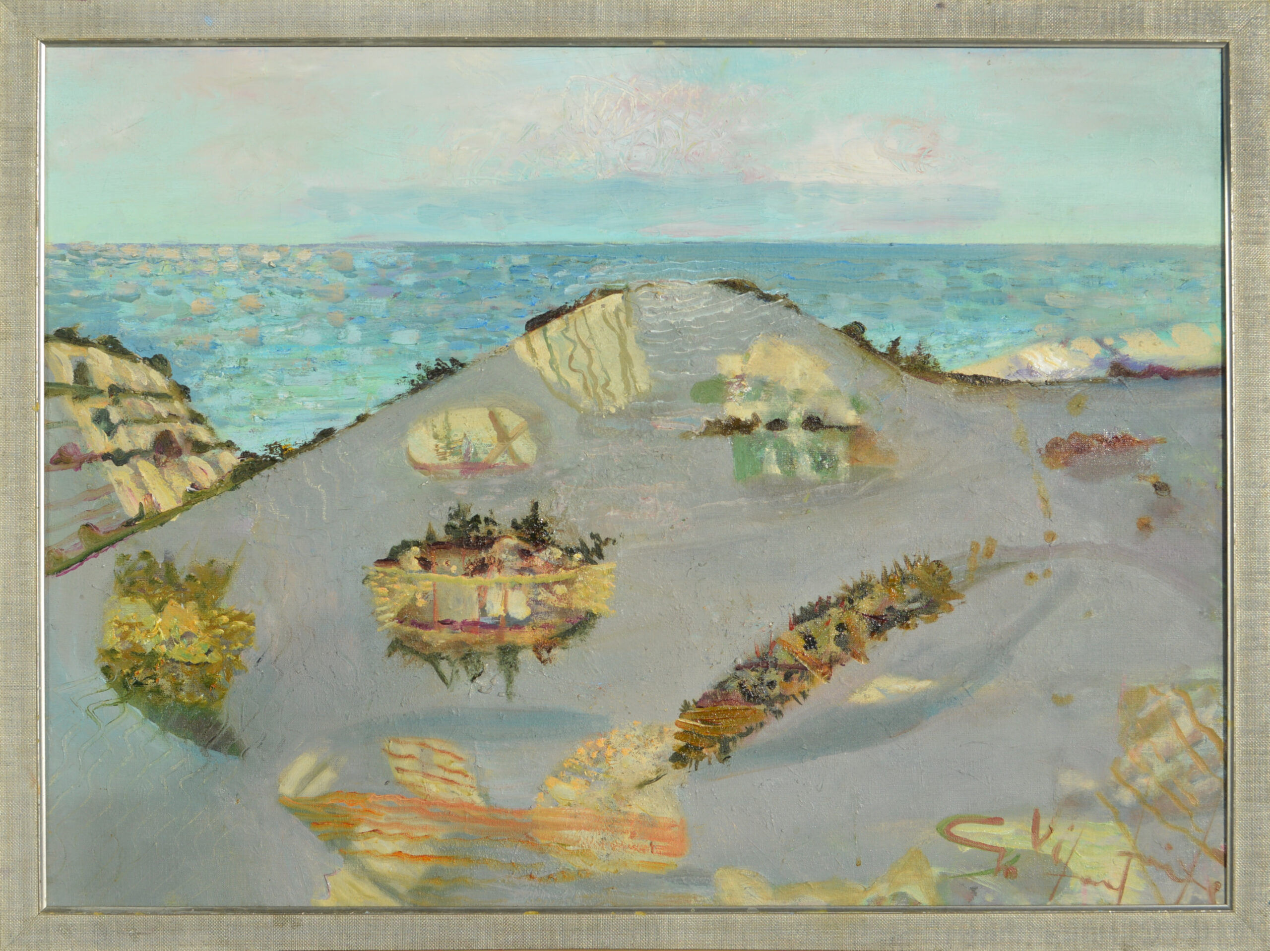 Pajūris pavasary, drobė, aliejus