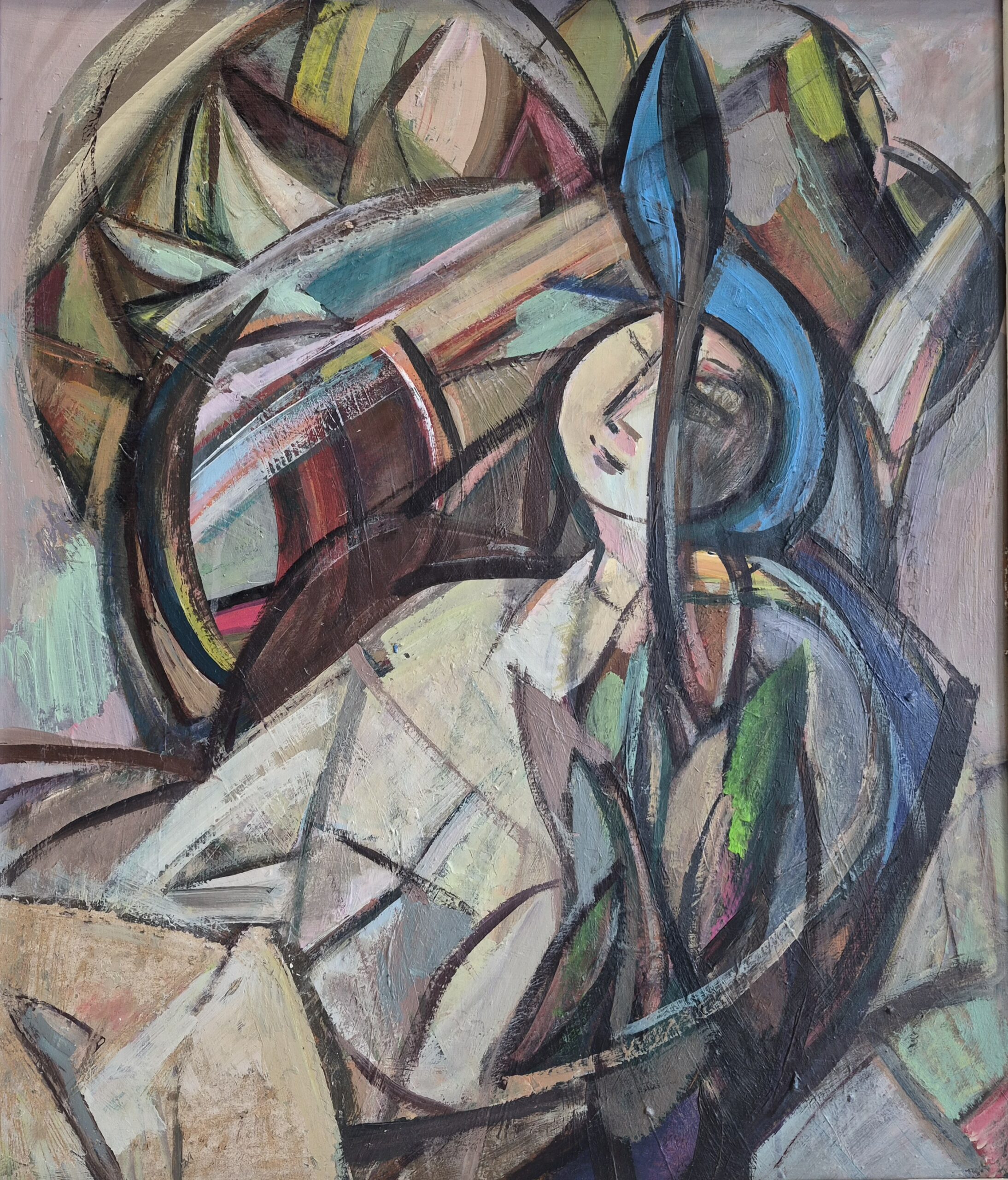 Birželio pradžia, kartonas, akrilas, 70x60 cm, 2026